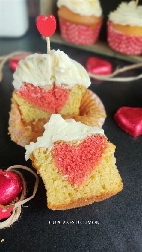 Cupcakes rellenos con sorpresa en el interior
