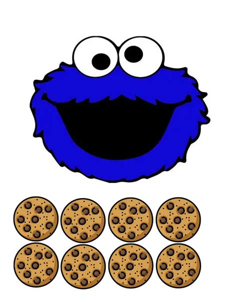 Cupcakes con la cara del Monstruo de las Galletas