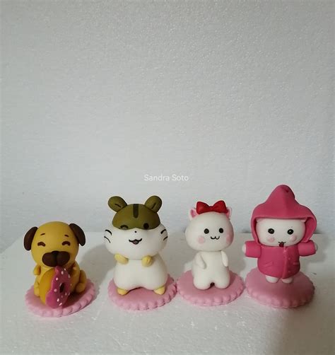 figuras modeladas con fondant y pastillaje
