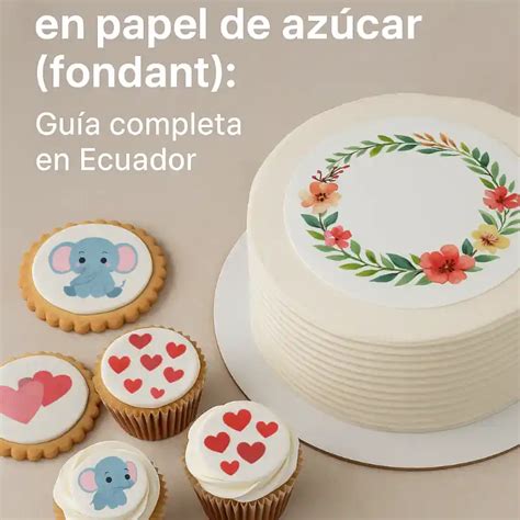 Infografía comparativa de tipos de papel comestible (azúcar, arroz, chocotransfer)