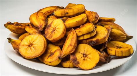 Imagen de plátanos fritos recién hechos en un plato