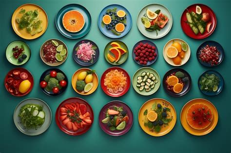 Ejemplos de platos veganos variados y coloridos