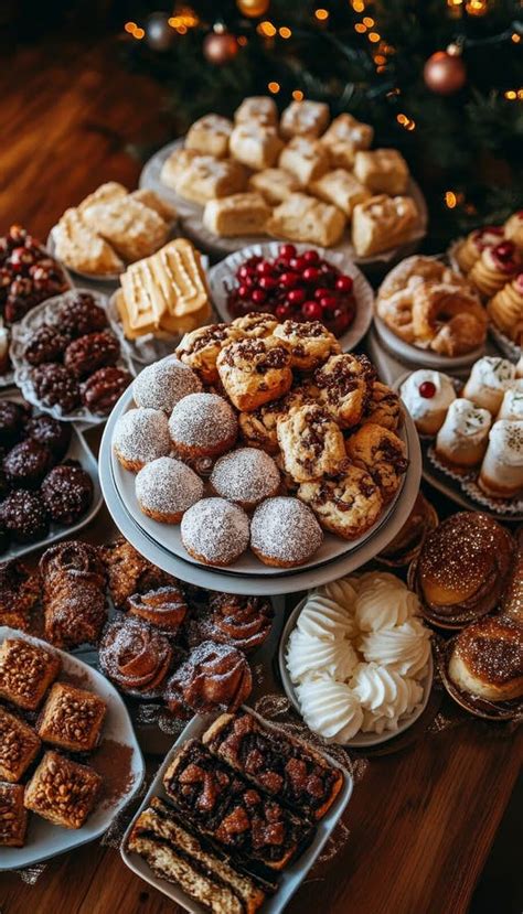 variedad de bollos dulces caseros en una mesa