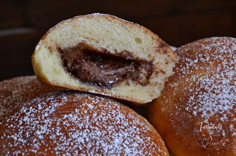 bollos rellenos de Nutella listos para la merienda