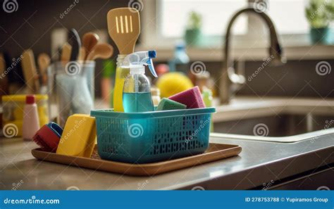 Utensilios de cocina limpios y brillantes después de usar un detergente casero.