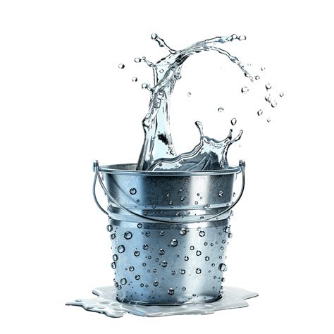 Imagen de un cabrito sumergido en un balde con agua y sal marina