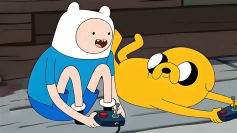 Finn y Jake desechando una Manteca de Mar en un estanque