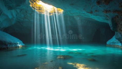 Ninfas del agua cantando en una gruta submarina