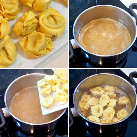 plato de tortellini en caldo o con salsa