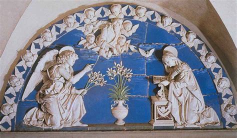 Ilustración del templete robbiano de Andrea della Robbia con la reliquia de la Sagrada Leche