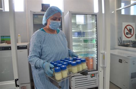 Esquema del funcionamiento de un Banco de Leche: desde la extracción por parte de la madre hasta la distribución en el hospital.