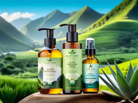 Esquema de ingredientes naturales y veganos en productos capilares