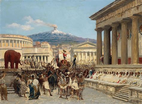 Ilustración de la antigua Roma con personas cocinando