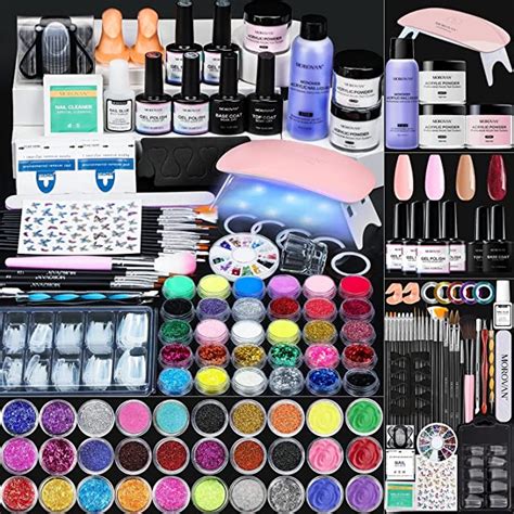 Conjunto de herramientas y materiales para uñas acrílicas