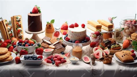 Mesa con varios postres cubanos tradicionales