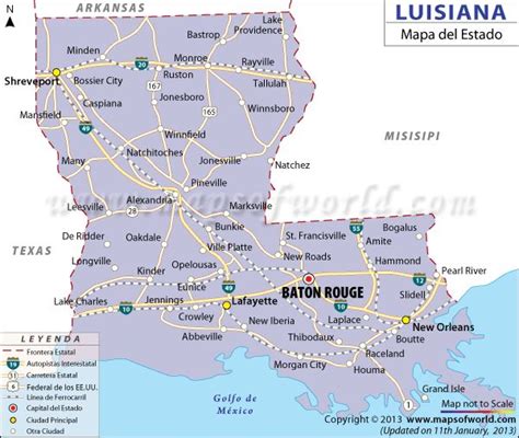 Mapa de Luisiana con la región Cajun destacada y elementos culturales