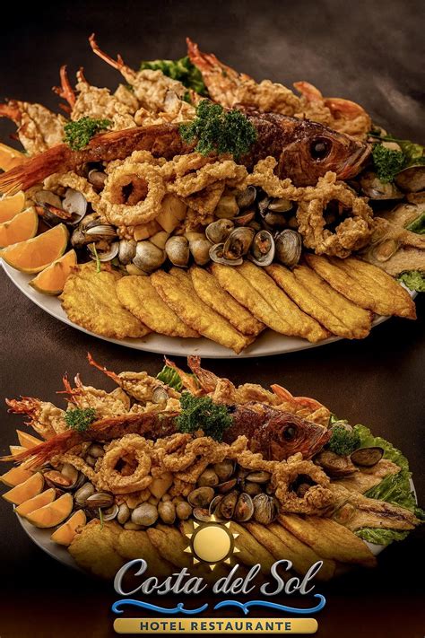Jardín de mariscos variado y abundante
