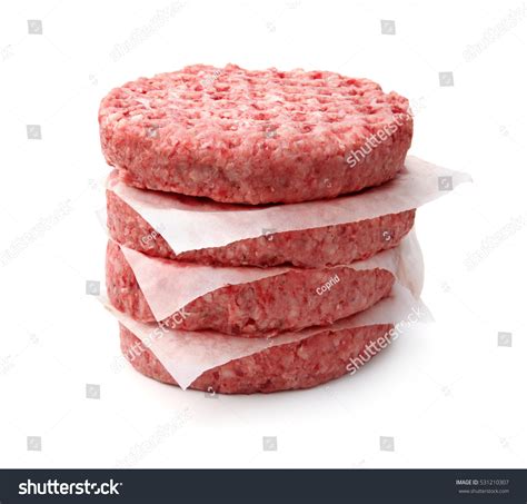Foto de hamburguesa cruda formada