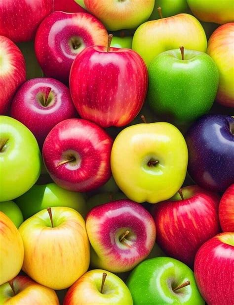 Manzanas de variedades cultivadas en Ecuador (Emilia, Rome Beauty, Golden Delicious, Red Delicious, Granny Smith, Royal Gala)