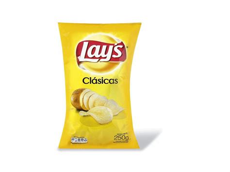 Foto de papas fritas Lays en paquete de 42 gramos cerrado herméticamente