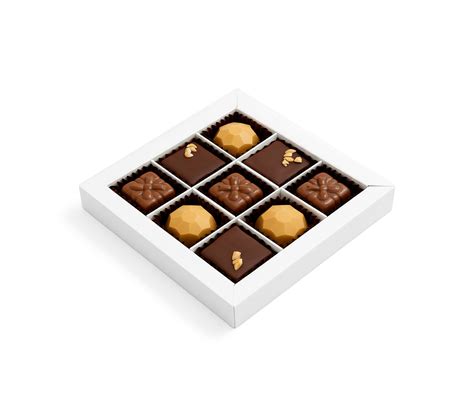 Caja de bombones variados y elegantes