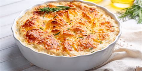 Foto de gratinado de papas y queso