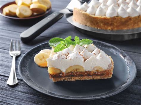 infografía con los ingredientes principales de la tarta Banoffee