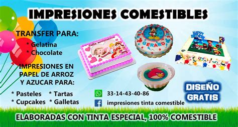 Diseño de pasteles con impresión comestible