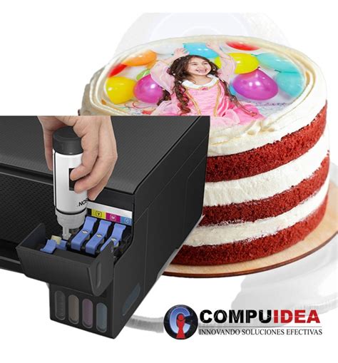 Impresora adaptada para tinta comestible con cartuchos especiales