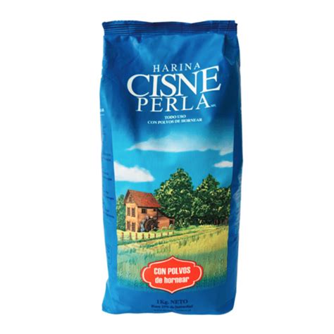 Diseño de empaques de Harina Cisne (verde) y Harina Perla (azul) de Molinos Cunaco
