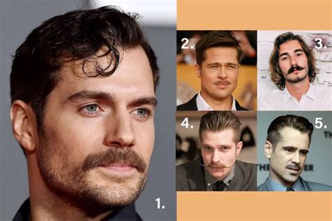 Esquema visual que muestra diferentes formas y estilos de bigotes simplificados para decoración