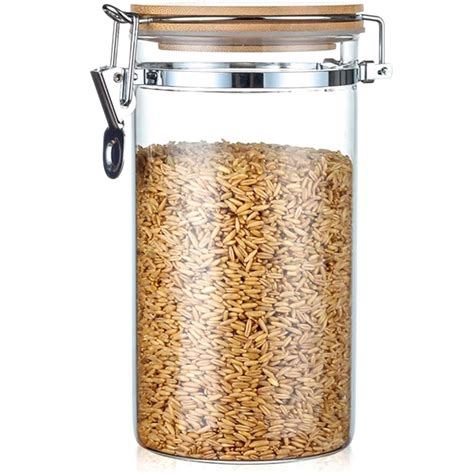 recipiente hermetico con granos de maiz para palomitas