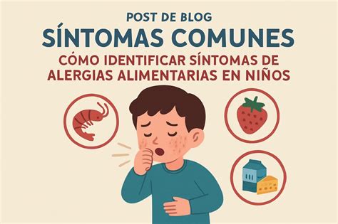 Diagrama de síntomas de alergia alimentaria
