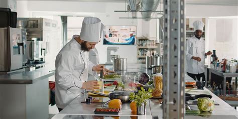 Foto de estudiantes realizando prácticas en una cocina profesional