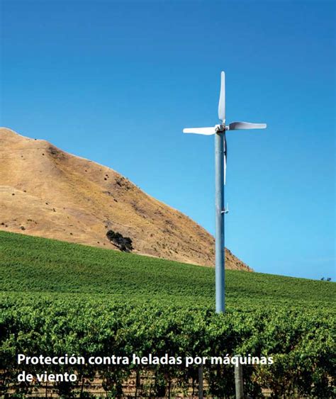 Esquema de máquina de viento para protección contra heladas