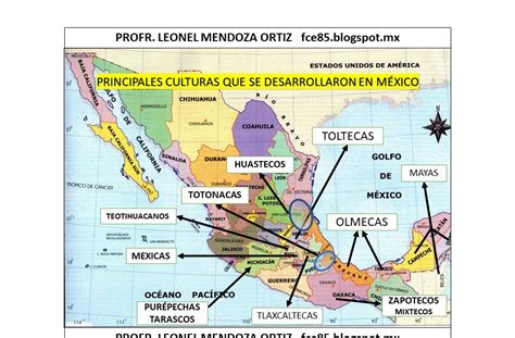 Mapa de las culturas mesoamericanas que usaron hongos psicodélicos