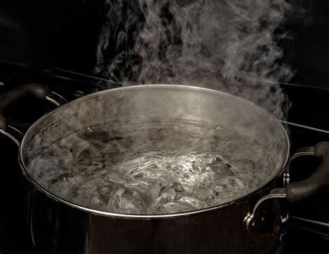 Esquema explicativo del funcionamiento de una vaporera: agua hirviendo en la base, vapor ascendente y alimentos en la cesta superior sin contacto directo.