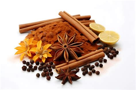 Especias como canela y cardamomo para añadir a batidos