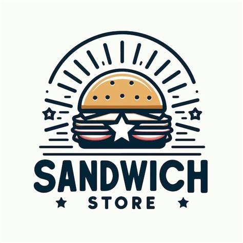 Diseño de logotipo para negocio de sándwiches, mostrando un nombre limpio y visualmente atractivo
