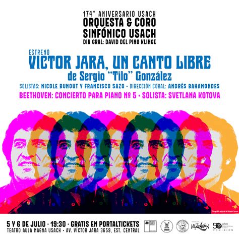 Orquesta y Coro Sinfónico Usach interpretando un homenaje a Víctor Jara