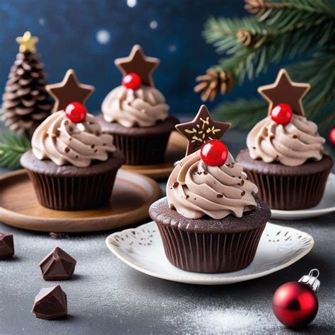 Cupcakes con diferentes tipos de frosting y decoraciones