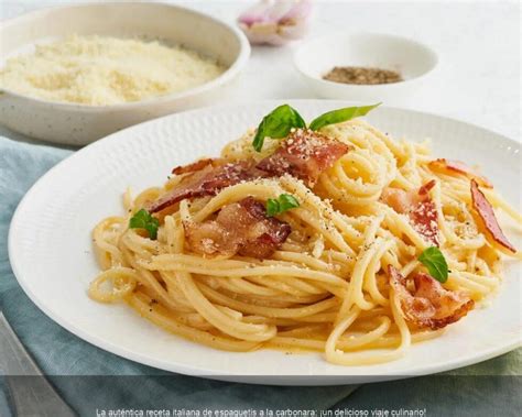 Esquema de los pasos clave para preparar espaguetis carbonara