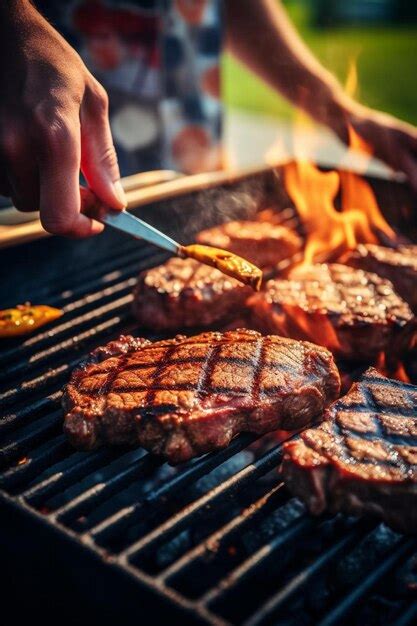 Persona salando un corte de carne antes de ponerlo en la parrilla