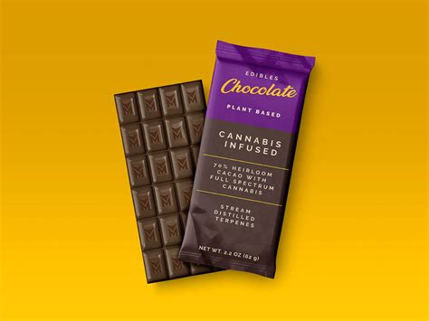 Ejemplo de mockup de envase de chocolate con diseño