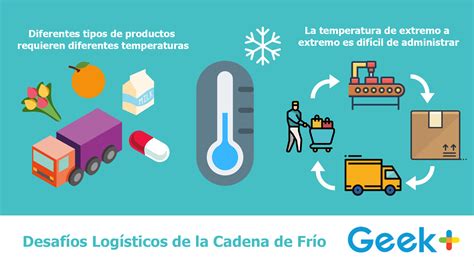 Esquema de la cadena de frío en el transporte y almacenamiento de productos del mar