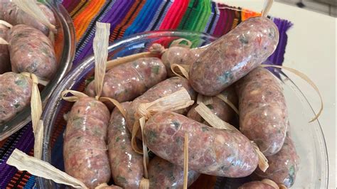 Foto de longanizas artesanales chilenas