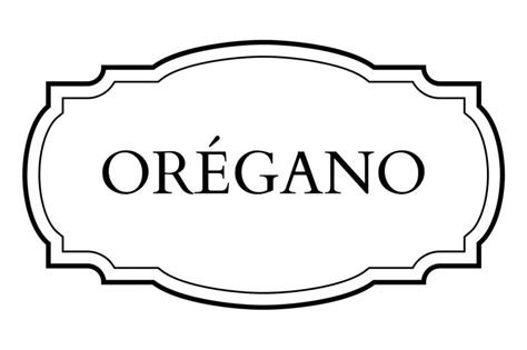 Plantilla de etiqueta de despensa para organización de cocina