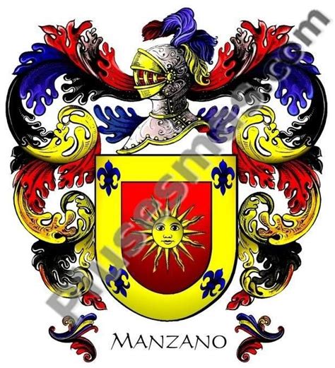 Escudo heráldico con un manzano y un sol radiante