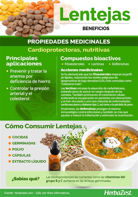 Infografía mostrando los beneficios de las lentejas para diferentes sistemas del cuerpo