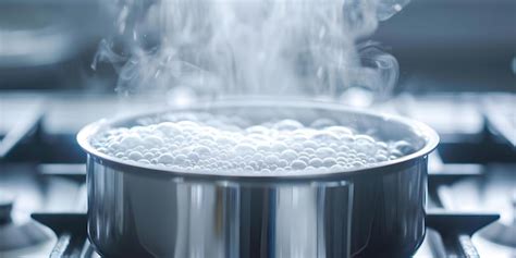 Proceso de cocción de lentejas en una olla, con agua hirviendo